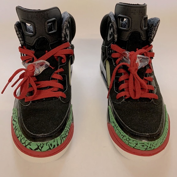 *HP* Nike Jordan Spiz’ike WHITE/VARSITY RED-CLASSIC GREEN - Picture 2 of 16